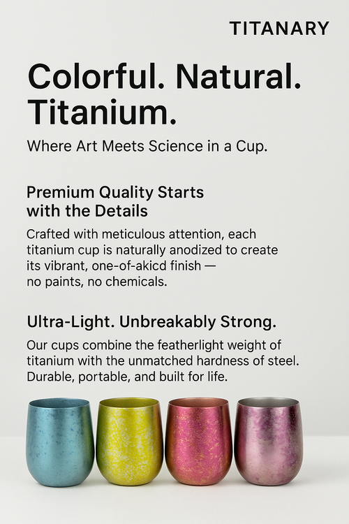 TITANARY™ Pure Titanium Cup – 350ml